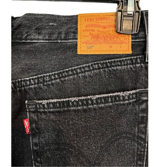 Levi’s 501 Ripped High Waist Crop Studded Canyon Jeans - Picture 10 of 16